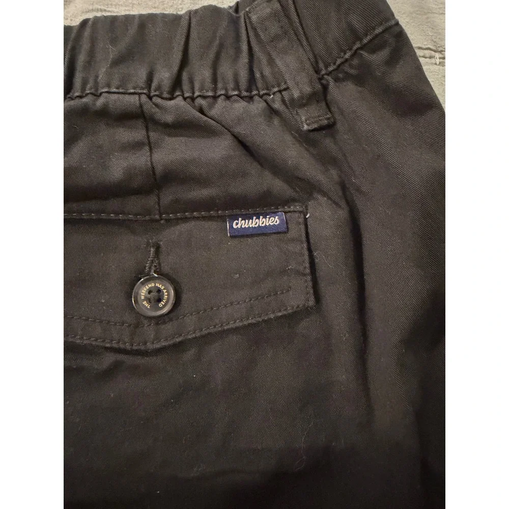 Chubbies Originals Mens Black Stretch Twill Shorts 5.5 Inch Inseam XL 36 Waist